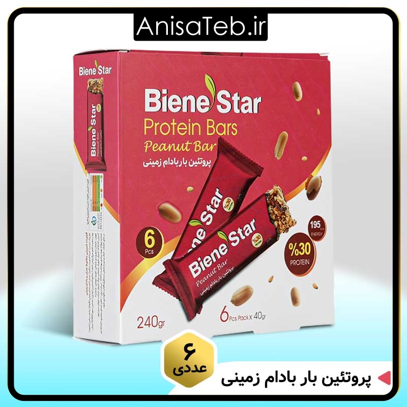 پروتئین بار بادام زمینی بین استار